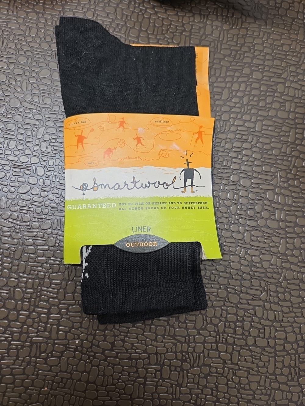 Smartwool Liner Black Crew Sock Unisex Size M